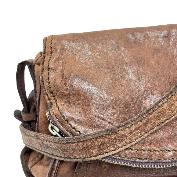 Lucky Brand Bags Lucky Brand Genuine Leather Flap Crossbody Dark